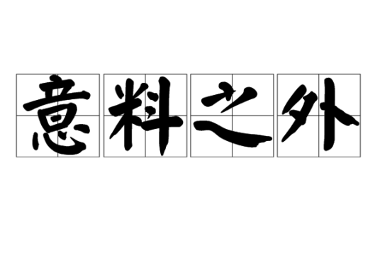 意料之外（汉语词语）