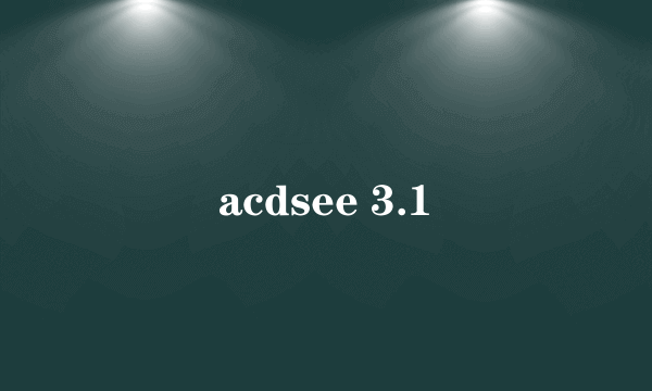 acdsee 3.1