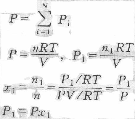 道尔顿分压定律