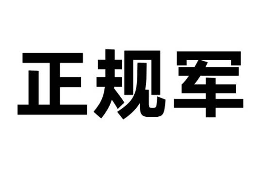 正规军（统一规定的编制与装备纪律建立的军队）