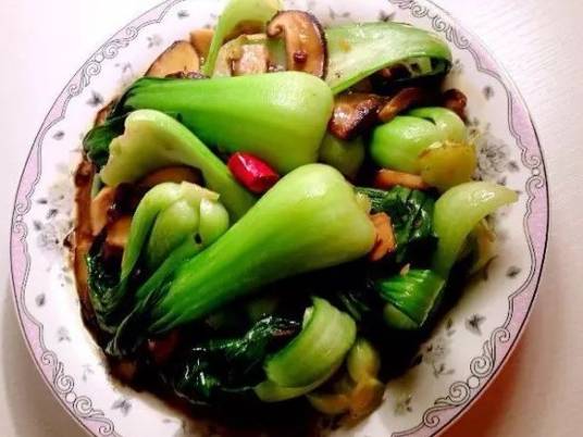 香菇炒菜心