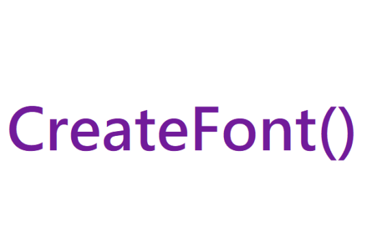 CreateFont