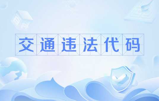 交通违法代码