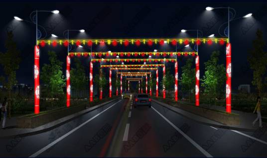 道路照明(道路设置的照明灯具)