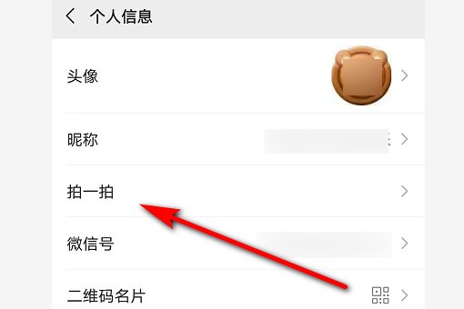微信拍一拍后缀怎么加