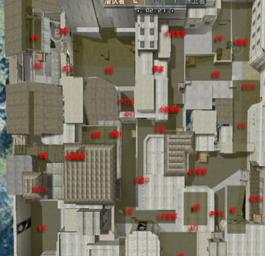 CF地图沙漠灰的详细报点。