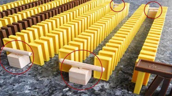 多米诺骨牌花样摆法图