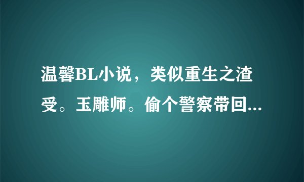 温馨BL小说，类似重生之渣受。玉雕师。偷个警察带回家....