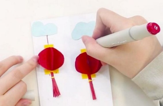 一年级简单的手工贺年卡怎么做？