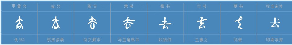 去是独体字吗还是上下结构