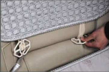 如何雪佛兰新赛欧三厢后排座椅安装坐垫