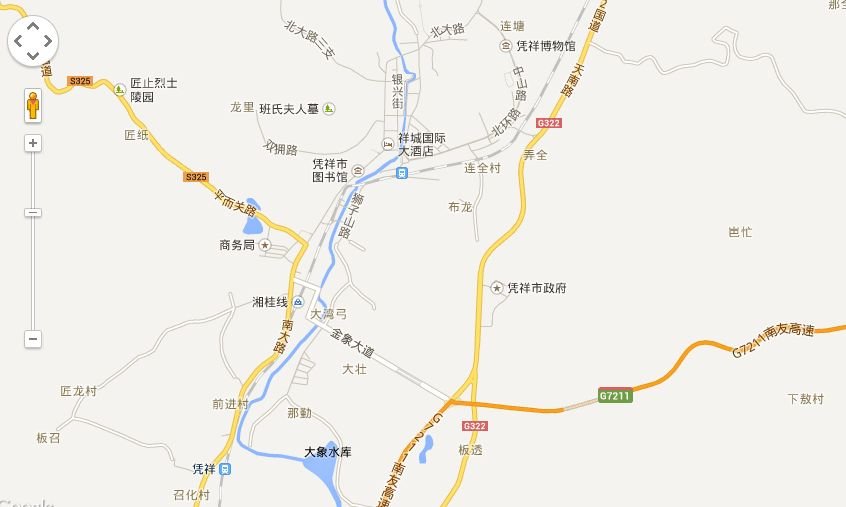 我想看一下广西凭祥的地图