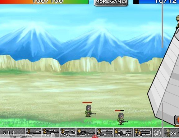 哪些小游戏有导弹还有机枪？