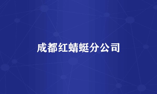 成都红蜻蜓分公司