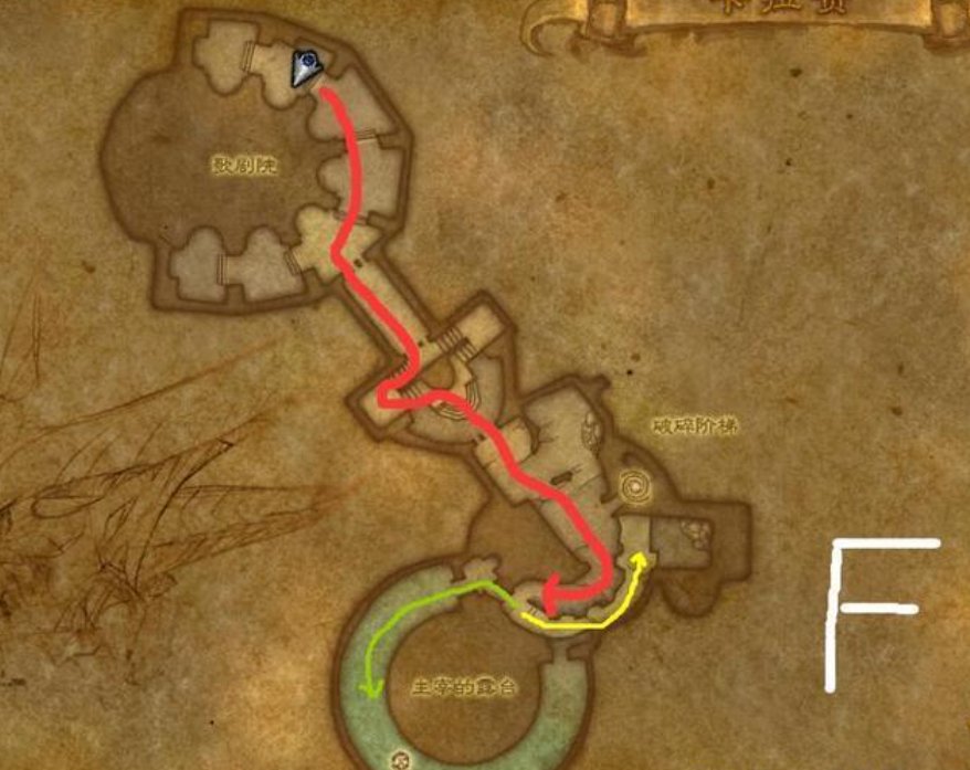 魔兽世界卡拉赞里面应该怎么走？我我找不到馆长﹉