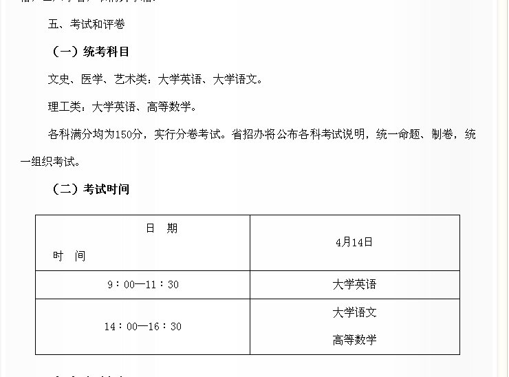护理专升本考试科目