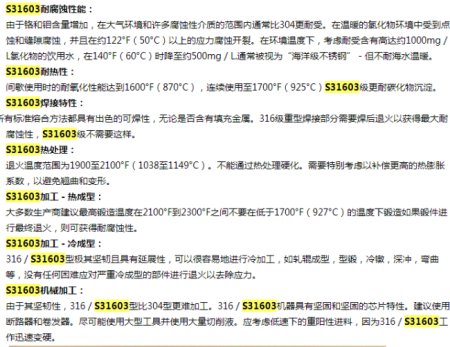 S31603到底是什么材料S31603材质好不好