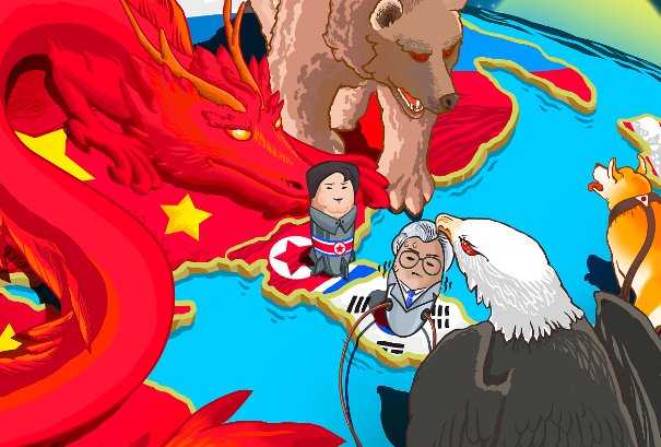 时局图上的动物代表什么呢？时局图上有哪些国家？