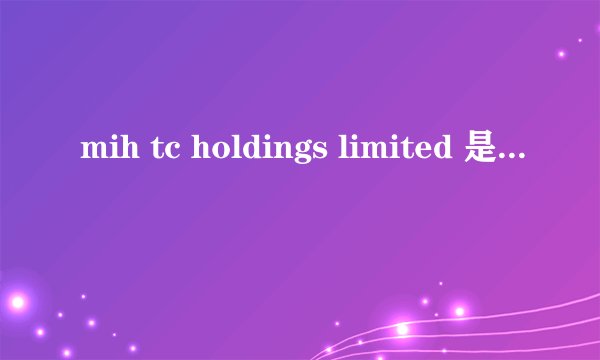 mih tc holdings limited 是什么公司