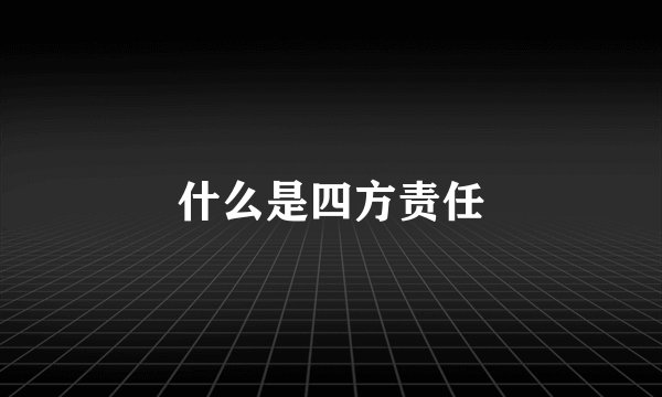 什么是四方责任