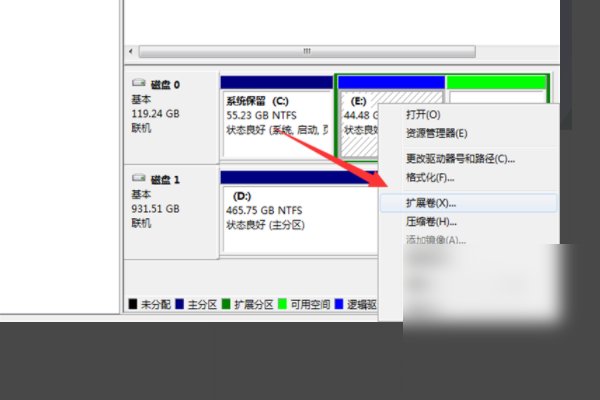 win7怎么把D盘的容量分给C盘