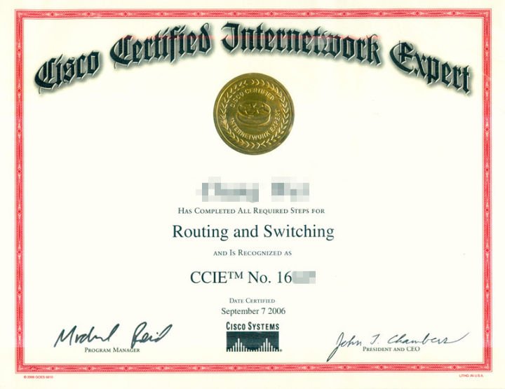 CCIE证书是什么样的存在
