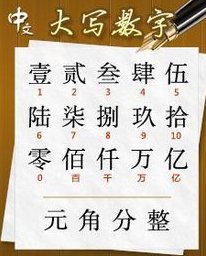 大写的数字1到10怎么写百千万怎么写