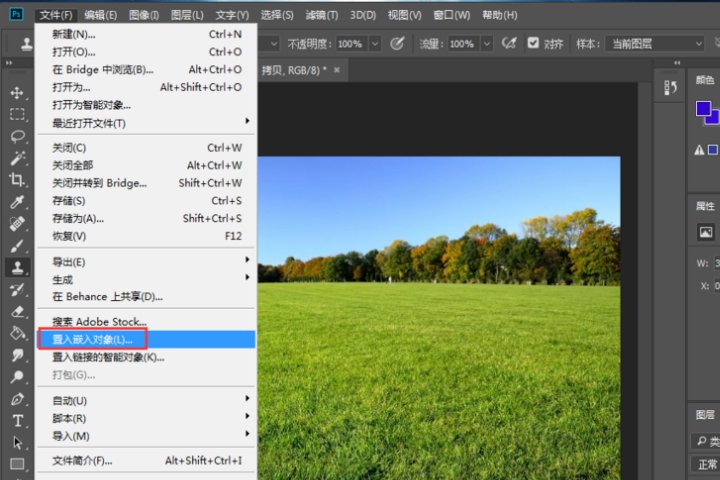 如何使用photoshop将一张图嵌入到另一张图里？