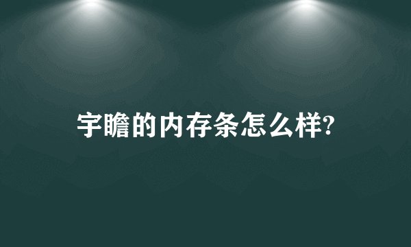 宇瞻的内存条怎么样?