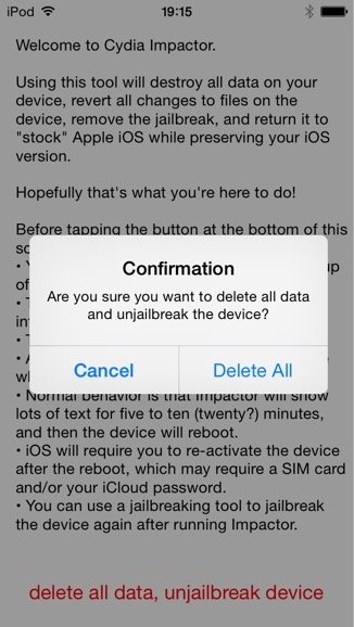苹果越狱后怎么恢复？Cydia Impactor怎么用