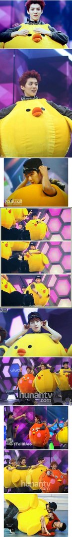 请问2013年EXO会上快乐大本营吗？？录了吗？我听说四月份他们会录好多湖南卫视的节目，听说还有天天向...