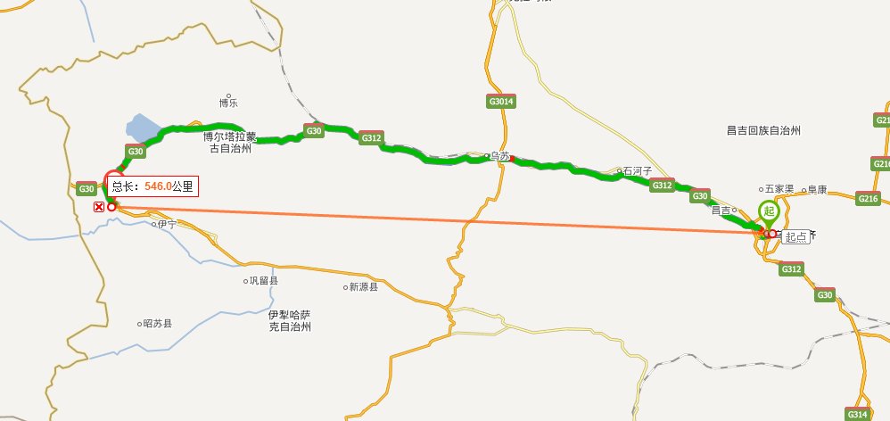 乌鲁木齐到赛里木湖多少公里