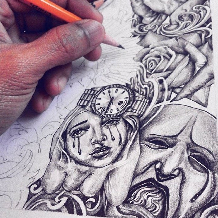 有没有人懂奇卡诺字体是什么啊,我想纹个花体字纹身,不知道奇卡诺是个字体还是统称