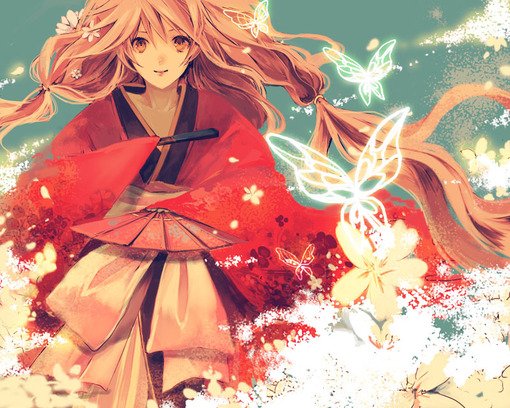 求好看的动漫女生图片。