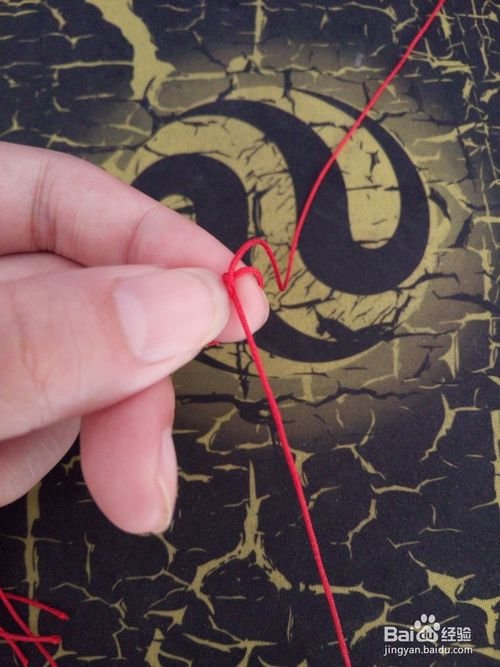 红绳和头发编手链教程