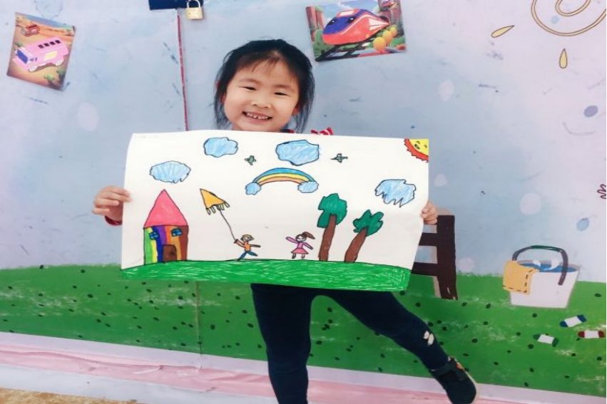 孩子画的画是啥意思