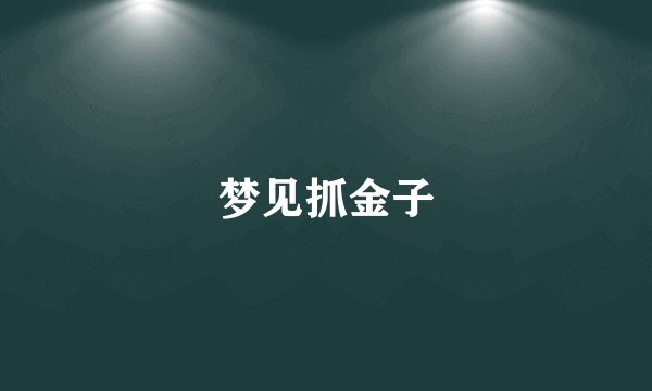 梦见抓金子