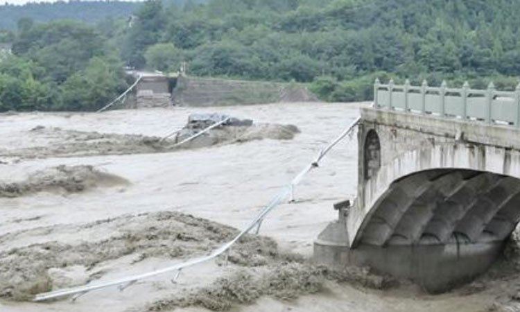 四川l乐山洪水拦腰截断大桥,受灾情况如何
