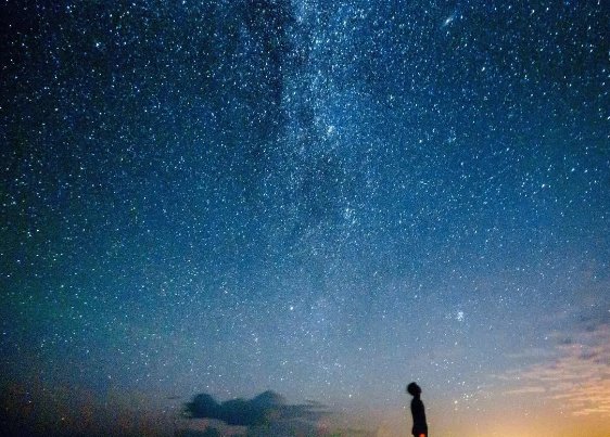 形容夜空繁星的句子