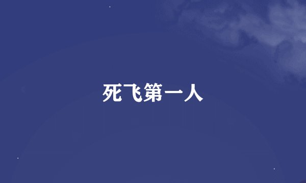 死飞第一人