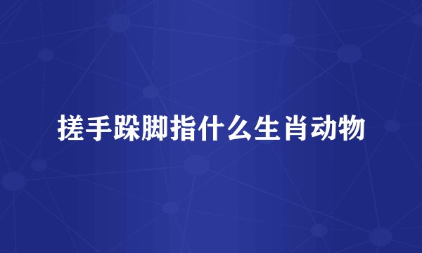 搓手跺脚指什么生肖动物