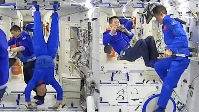 聂海胜在空间站的饭后运动竟是后空翻,你如何看待此事?